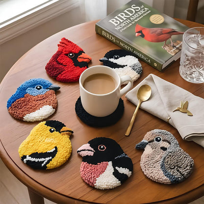 🧵Ideális kezdőknek🐦Madár témájú alátét készlet barkácsolóknak