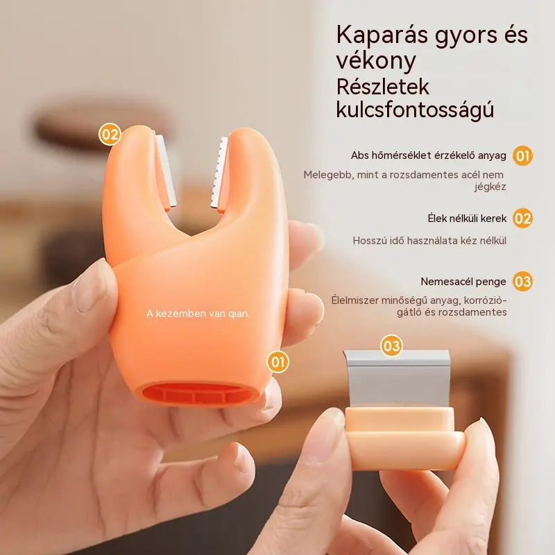 【🧄Egyet fizet kettőt kap】💥2 az 1-ben mágneses fokhagymahámozó és gyömbérkaparó fogantyúval