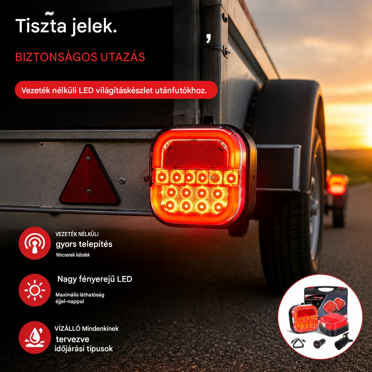 🚦 Luces LED para remolque de coche