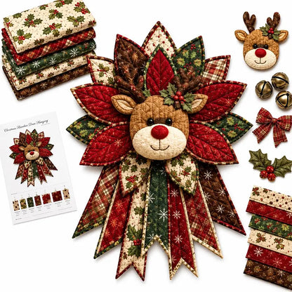 🎇🎄Steppelt karácsonyi ajtódísz varrókészlet (7 minta)