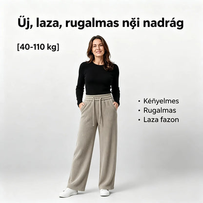 💖Új, laza, rugalmas női nadrág [40-110 kg]
