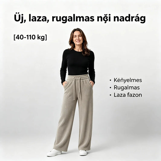 💖Új, laza, rugalmas női nadrág [40-110 kg]
