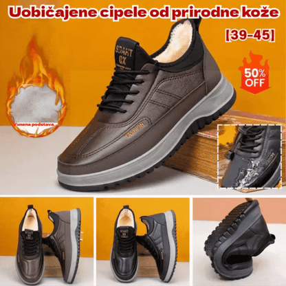 ⛄🔥【39-45】2026 Muške zimske ležerne sportske cipele, prava koža, vodootporne, mekani potplat i baršun, nove