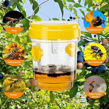 🐝☀️[2 артикула] Капан за оси със слънчева енергия за терасата и градината 🔋🌿 - ефективен, презареждаем и устойчив на атмосферни влияния - без химикали, до 500 м² - спестете сега!