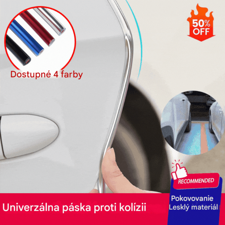 💥【5/10 metrov】🚗🚗 Univerzálny protikolízny pás, vhodný na dvere, kapoty a kufre auta.