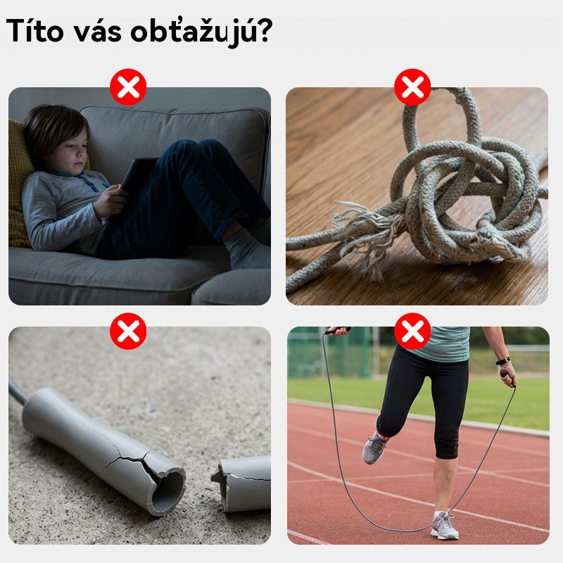 🏃【Kupite 2, dobite 2 gratis】🌈 Otroška LED svetleča skakalna vrv