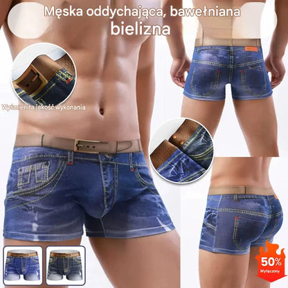🩳【Kup 2, a 2 otrzymasz gratis】Męskie bokserki z oddychającej czystej bawełny