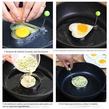 🍳【5 darabos készlet】 Akciós ár - Rozsdamentes acél tojásforma
