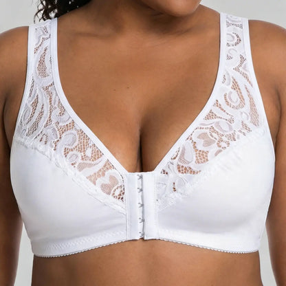 💕 Zadnji dan - 50 % popusta【3-delni komplet】【L-4XL】😍 push-up modrček z žico za večje velikosti, brezšiven dizajn z zapenjanjem spredaj, plačilo po povzetju