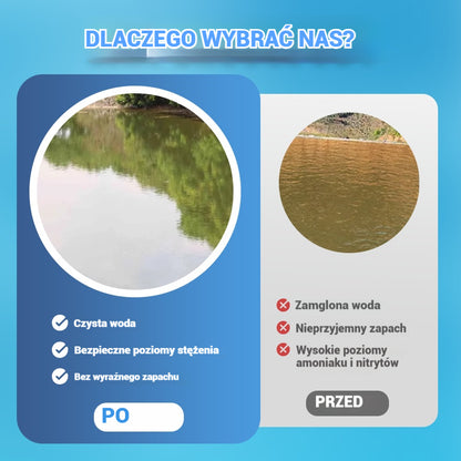 🐟 【Kup 1, a 1 dostaniesz gratis 】500 g Premium Pond Powder | Klarowanie wody i kontrola glonów 🌊