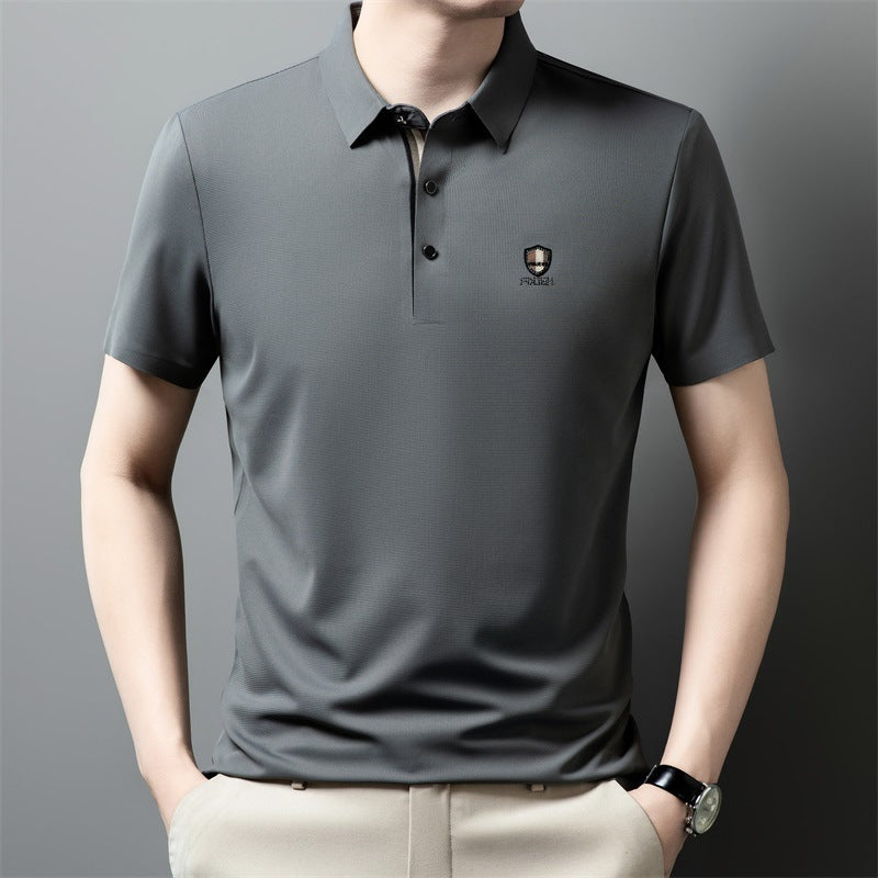 【M-4XL】Nova ledeno svilena polo majica s reverom i pola rukava za ljeto 2026.