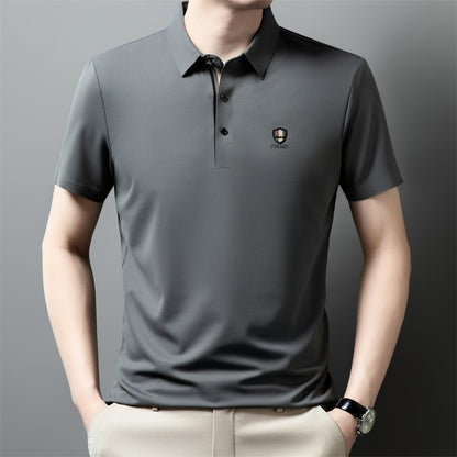 【M-4XL】Nova ledeno svilena polo majica s reverom i pola rukava za ljeto 2026.