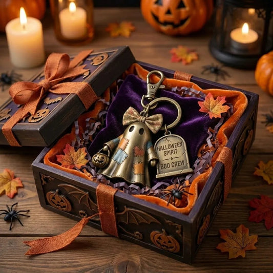 🎃👻【Két darab - 8700 Ft】Halloweeni szellemosztag kulcstartó
