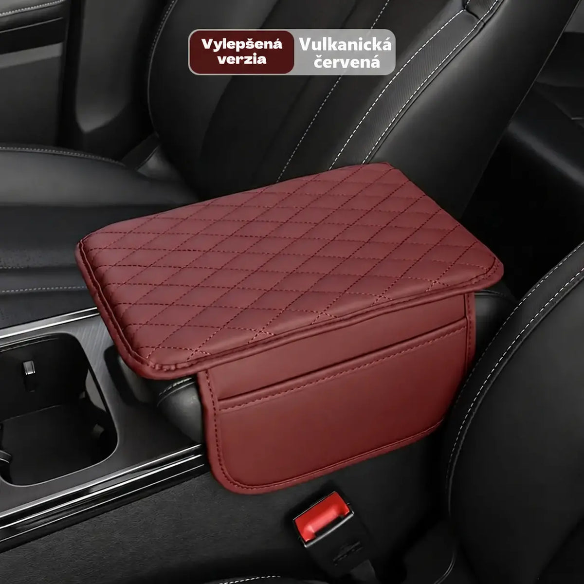 🚗💺【1 kus】Univerzálna kožená podložka na zdvihnutie lakťovej opierky v aute – vyššia, širšia a dlhšia, s pamäťovou penou, vhodná na všetky ročné obdobia.