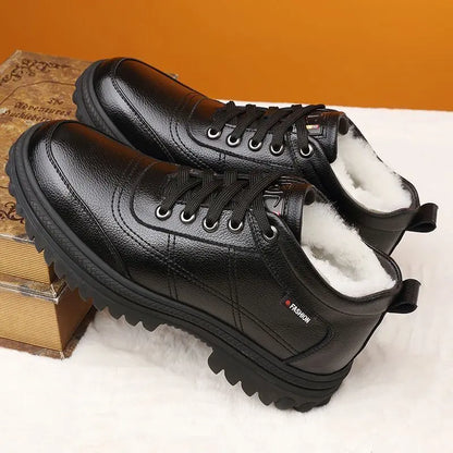 💥30%OFF💥【39-44】Télen vastagított bolyhos meleg meleg vastag talpú férfi cipő