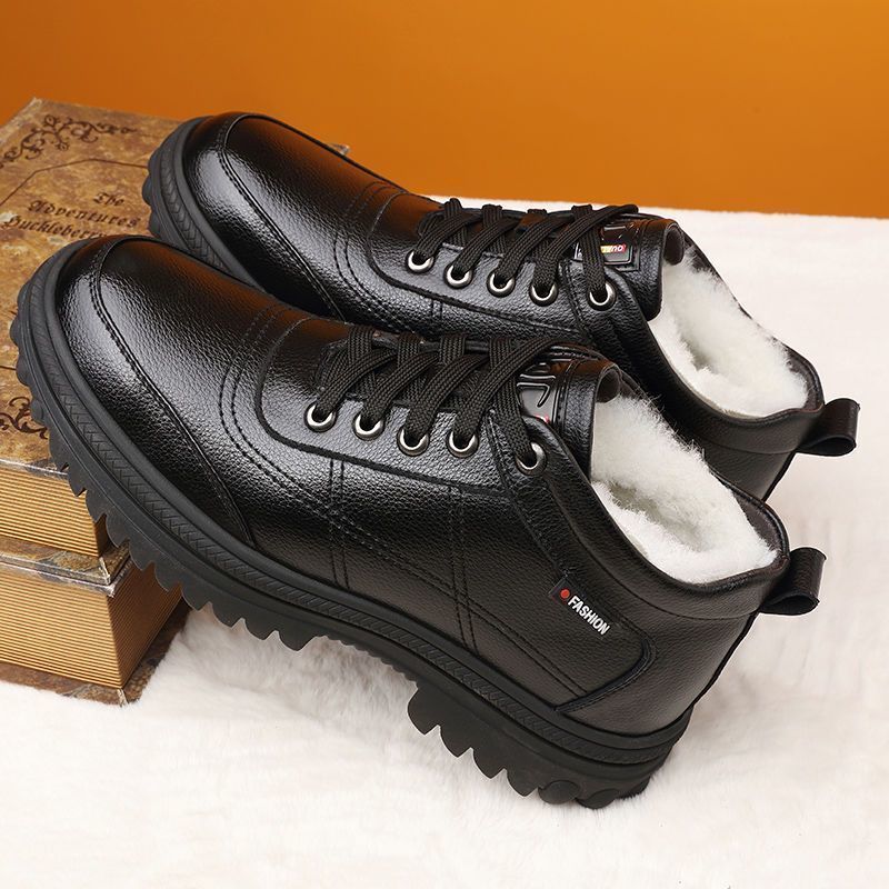 💥30%OFF💥【39-44】Télen vastagított bolyhos meleg meleg vastag talpú férfi cipő