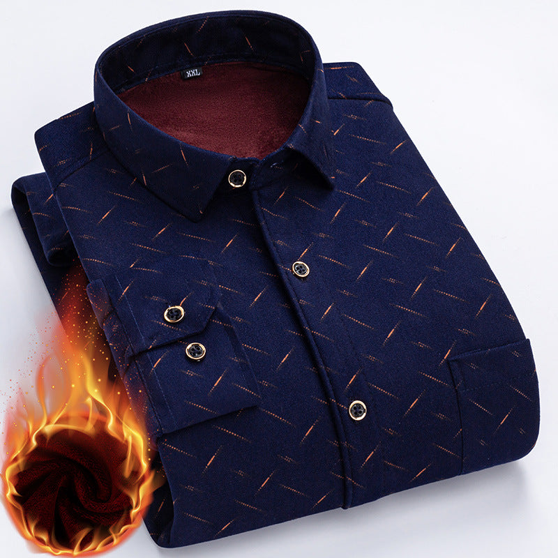 👔【L-5XL】Az új, kétoldalas bársony thermo ing őszi és téli viseletre, divatos és sokoldalú.
