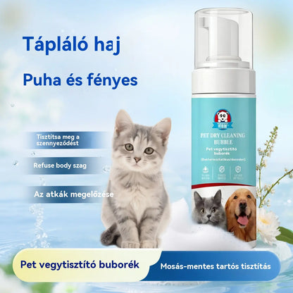 ✨【Vásárolj 1-et, kapsz 1-t ingyen】🐱🐈 Gyengéd növényi alapú szagtalanító hab háziállatoknak, állatsamponok