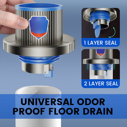 Desagüe de suelo universal a prueba de olores