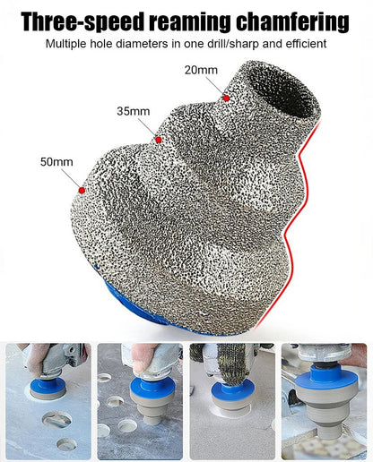 🔧✨ Nueva broca de diamante cónica para cerámica, granito y mármol: una herramienta para taladrar, ampliar orificios y lograr un acabado perfecto en los bordes 💎🔥