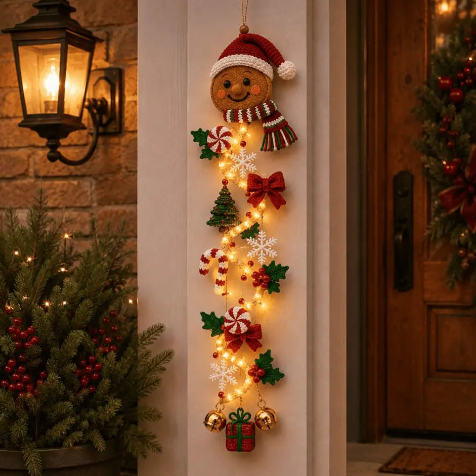 🎄🎃Ostatni dzień! 🎅Ciesz się 49% rabatem na podświetlane świąteczne dekoracje drzwi!
