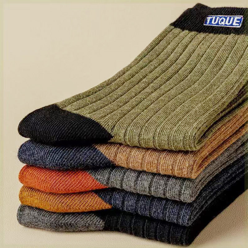 😍Časově omezená speciální nabídka🧦【Mix 5 párů】🔥Pánské teplé, deodorizační ponožky absorbující pot🍂