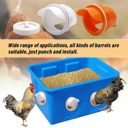 🐓【Szúrószerszám + 5 etető】Automatikus etető csirkéknek, kacsáknak és libáknak