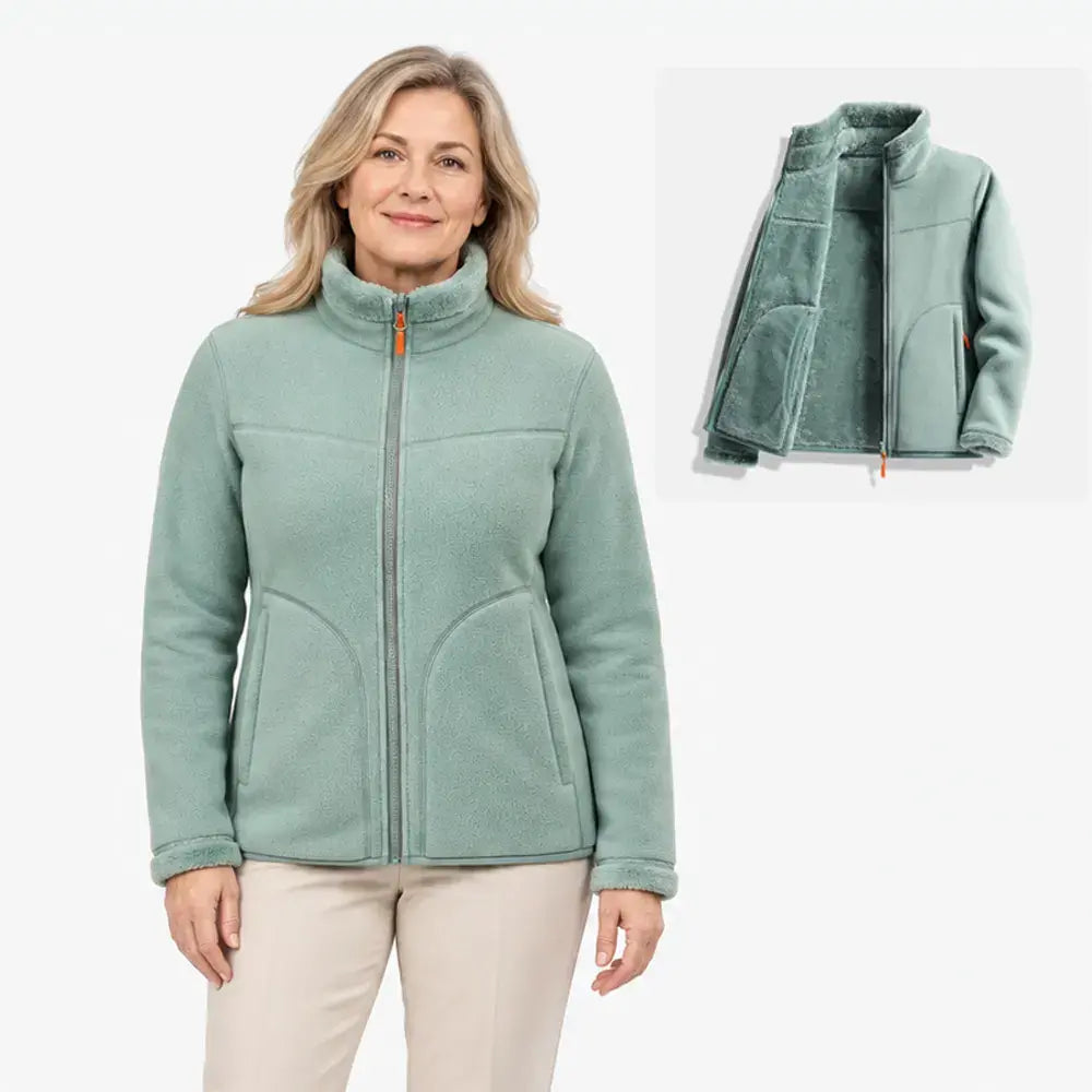 【M-4XL】Kifordítható női polárkabát – két stílus egyben!