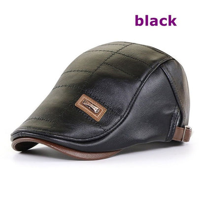 🧢🔥Pánsky retro kožený baret