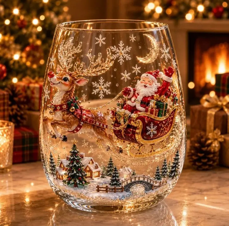 🎄🎅Sklenice na whisky z vánoční série