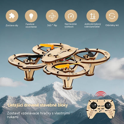 ✈️Sada na výrobu dreveného dronu pre deti svojpomocne