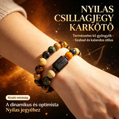 🌌✨Új természetes kő gyöngyös tigrisszem csillagkép sorozat