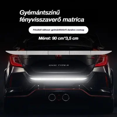 【10 darab mindössze 7500 Ft-ért】✨🚗 Azonnal szemet gyönyörködtető! Magasfényű fényvisszaverő lökhárító védőcsík.