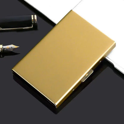 🛡️✨ Rozsdamentes acél kártyatartó RFID-védelemmel – Mágneses sérülés elleni védelemmel ellátott kártyatárca, kicsi és hordozható 💳