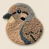 🧵Ideális kezdőknek🐦Madár témájú alátét készlet barkácsolóknak