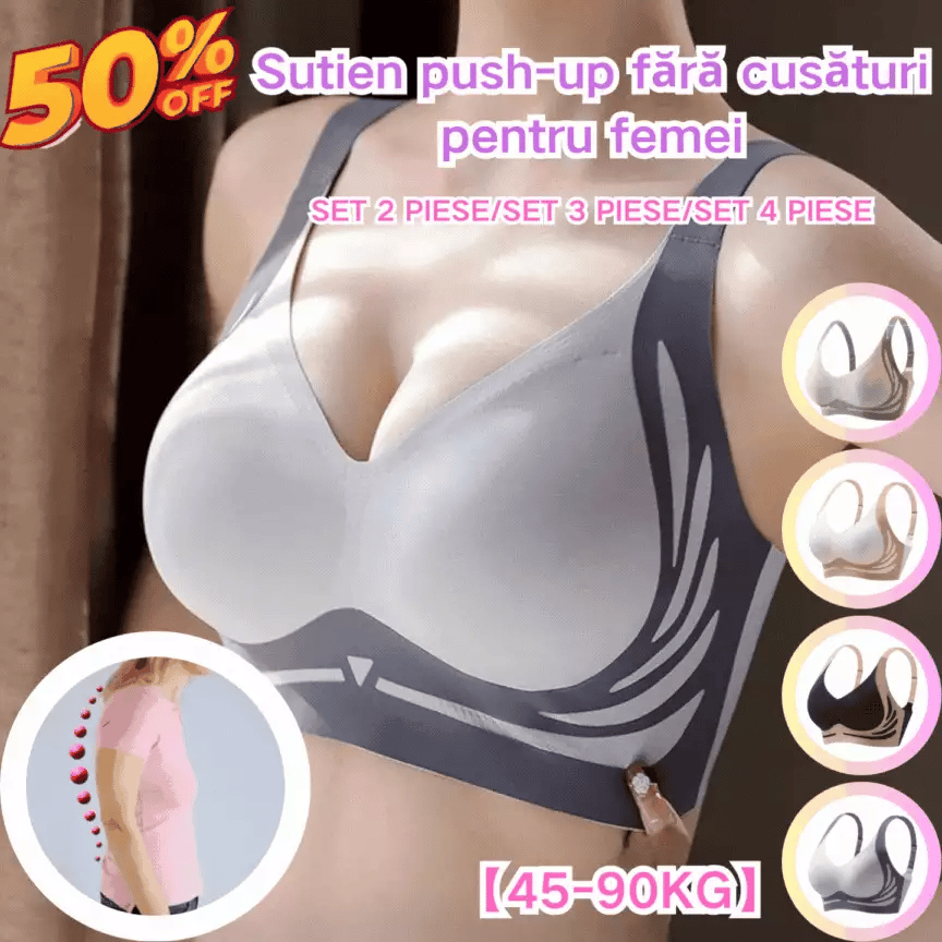 【30%off】😍【2 darabos készlet】Egyrészes vezeték nélküli női melltartó❤️【40-85kg】