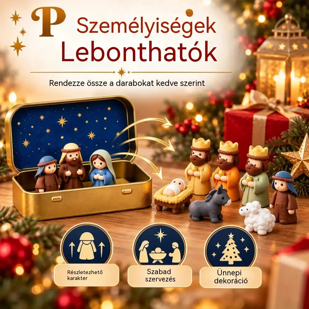 🔥Vegyél egyet, a másodikat ajándékba kapod!🔥🔥 Utolsó nap: 50% kedvezmény – ✝️ Zsebméretű vallásos betlehemi készlet tárolódobozzal
