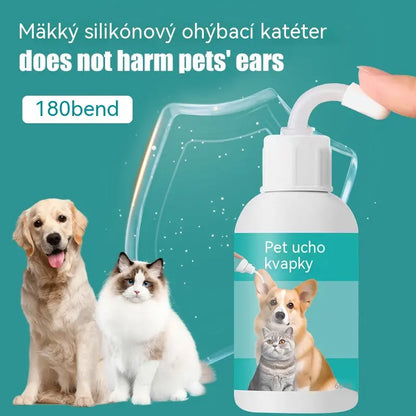🐱🐶【Kúpte 1 a získajte 1 zadarmo】 Jemné kvapky na čistenie uší pre domáce zvieratá – Rozlúčte sa s ochoreniami vonkajšieho zvukovodu