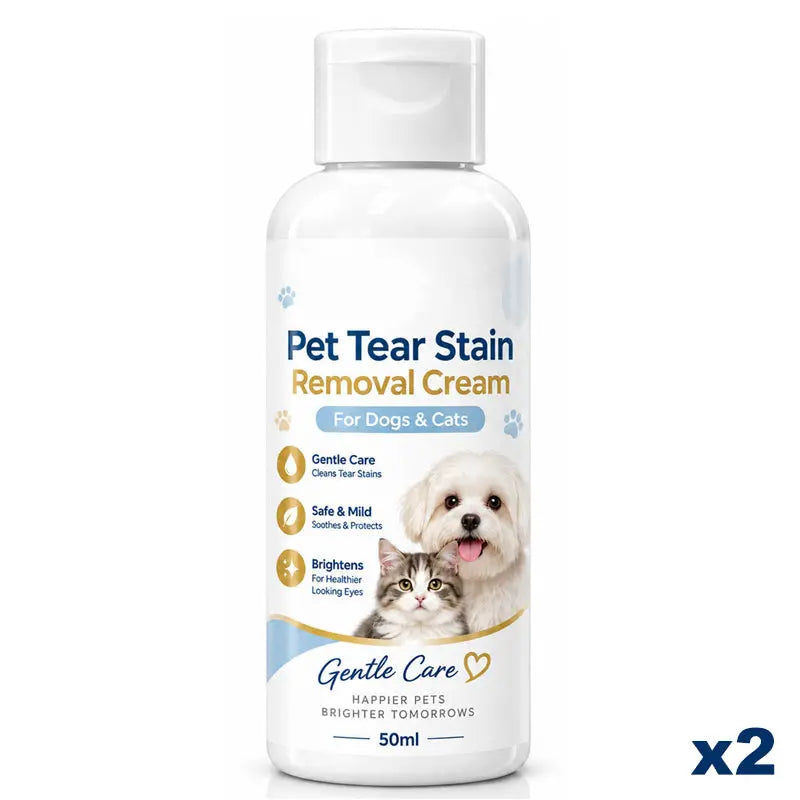 2 fľaše za 23 eur🐶Krém na odstránenie škvŕn od sĺz od domácich zvierat