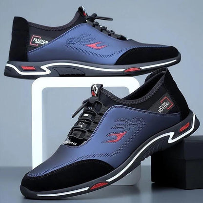 👞Moški poslovni čevlji za prosti čas iz zračnega usnja ✅ brez vonja ✅ mehak usnjen podplat ✅ modni in vsestranski