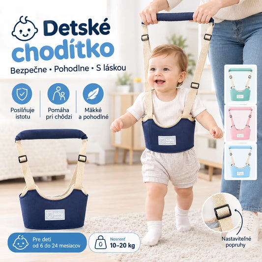 Szelki do nauki chodzenia 2 w 1 dla dzieci – przewiewne, ergonomiczne i z zabezpieczeniem przed upadkiem 👶🚼