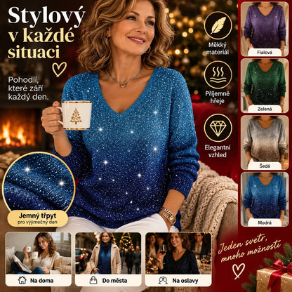 👚👚Új női pulóver hosszú ujjal és V-nyakkal, 2026 ősz/tél