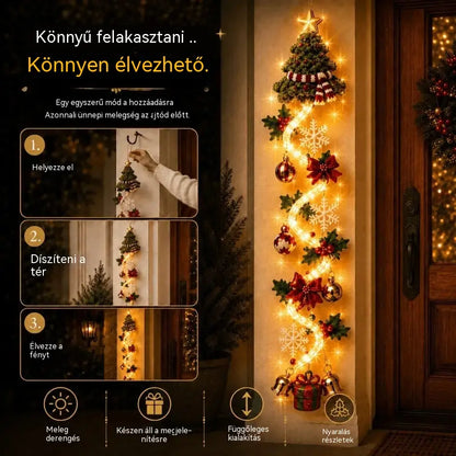 🎄🎃Utolsó nap! 🎅Élvezze a 49% kedvezményt a kivilágított karácsonyi ajtódíszekre!