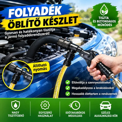 Pneumatikus tisztítópisztoly radiátorokhoz