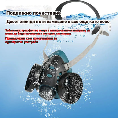 🔥🔥Индустриална маска за лице с активен въглен, предпазва от прах, изпарения и токсична боя.