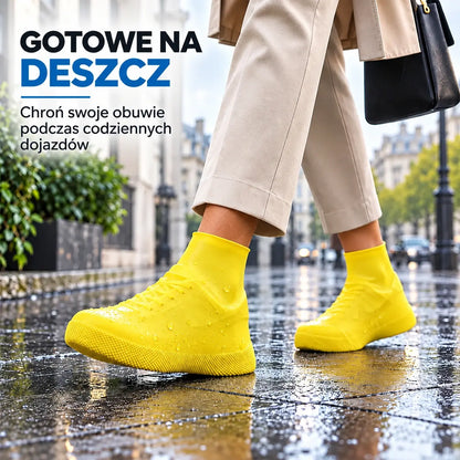 🌧️ Chroń swoje buty przed zamoczeniem! Wysokiej jakości wodoodporne ochraniacze na buty — antypoślizgowe, wytrzymałe i składane, idealne do noszenia w torbie.