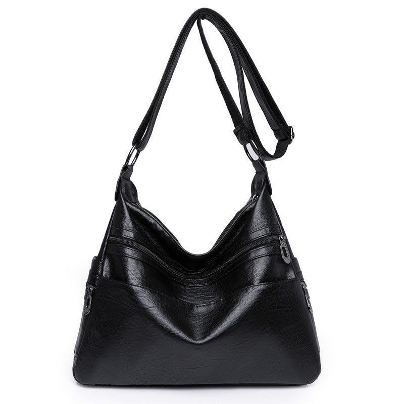 👜👍Νέα γυναικεία μαλακή δερμάτινη τσάντα ώμου / διαγώνια τσάντα,Ανθεκτική στις γρατζουνιές, ανθεκτική στη φθορά, αδιάβροχη και ανθεκτική
