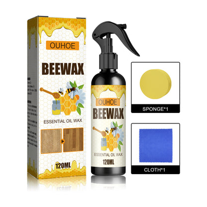 Spray de cera de abeja natural micromolecular para el cuidado de muebles, mantenimiento y pulido de suelos.