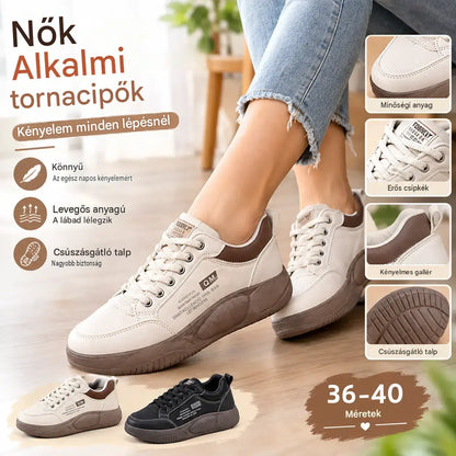 【50% OFF🔥7 napon belül kézbesítjük🔥】👟【35–40】Női vastagtalpú sportos utcai cipő – puha talp, kényelmes és divatos