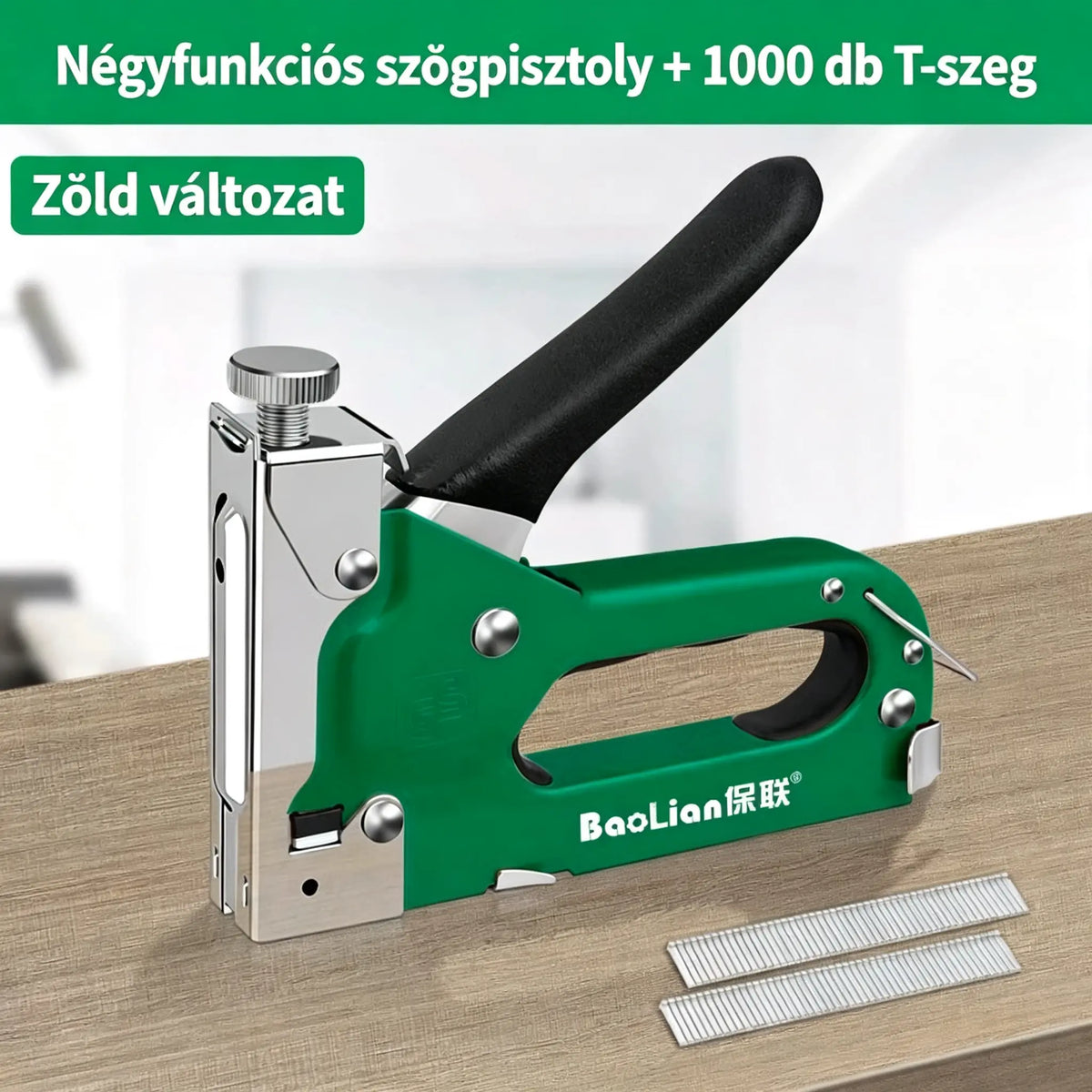 🔩💥 4 az 1-ben szegezőpisztoly: Időt és energiát takarít meg a bútorok felszerelése és rögzítése során.